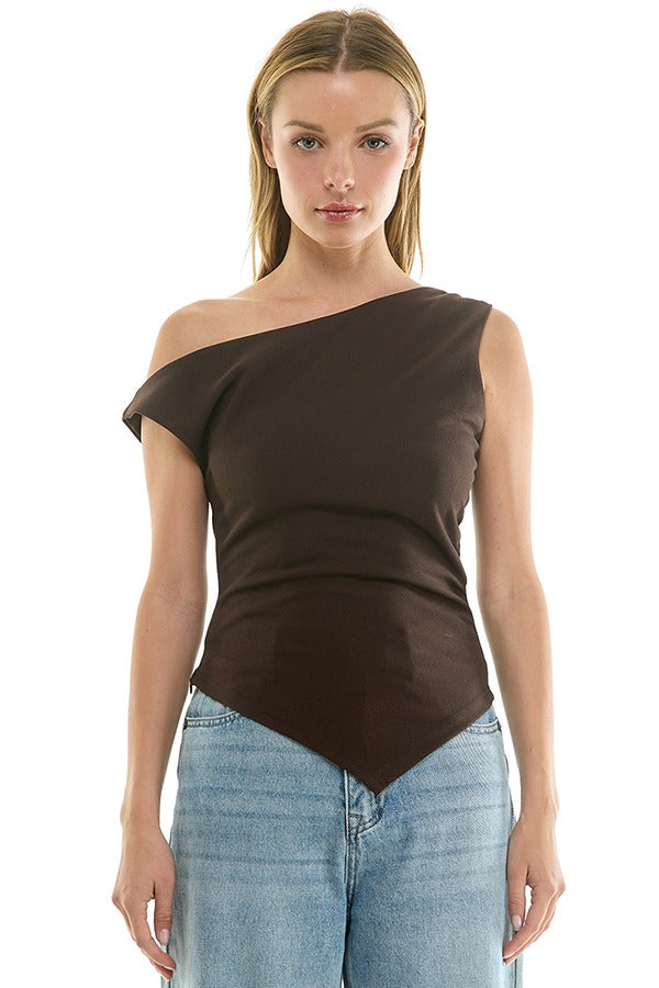 One-Shoulder Asymmetrical Top