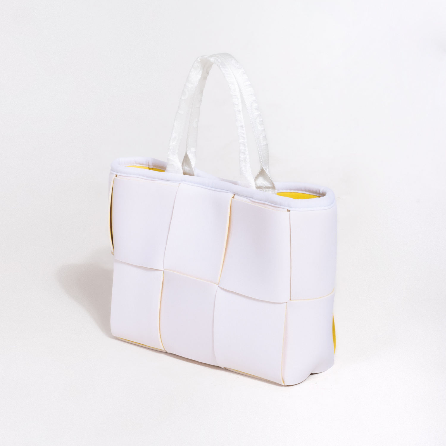 MINI ICON TOTE WHITE YELLOW