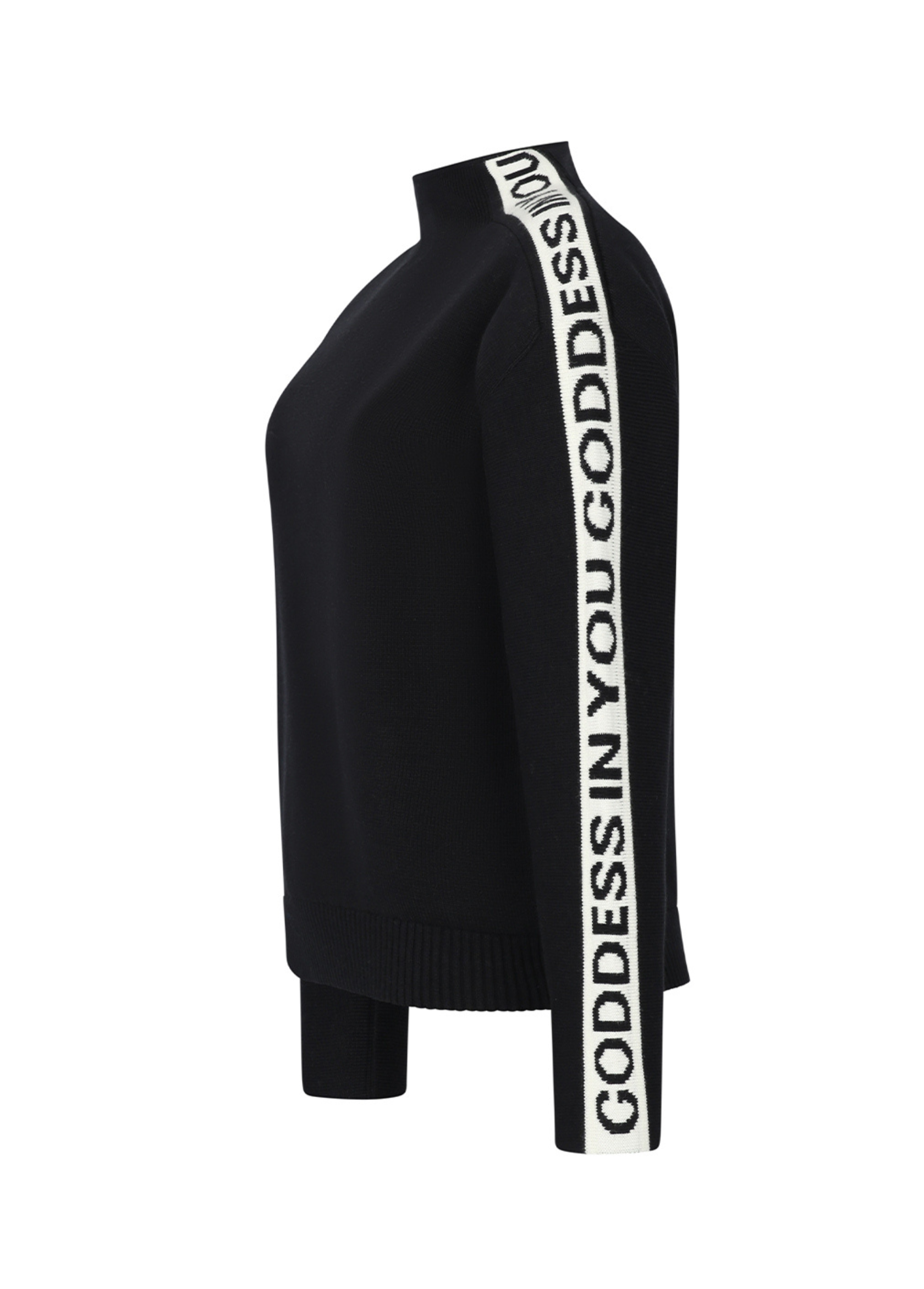 GODDESS IN YOU SWEATER - BLACK