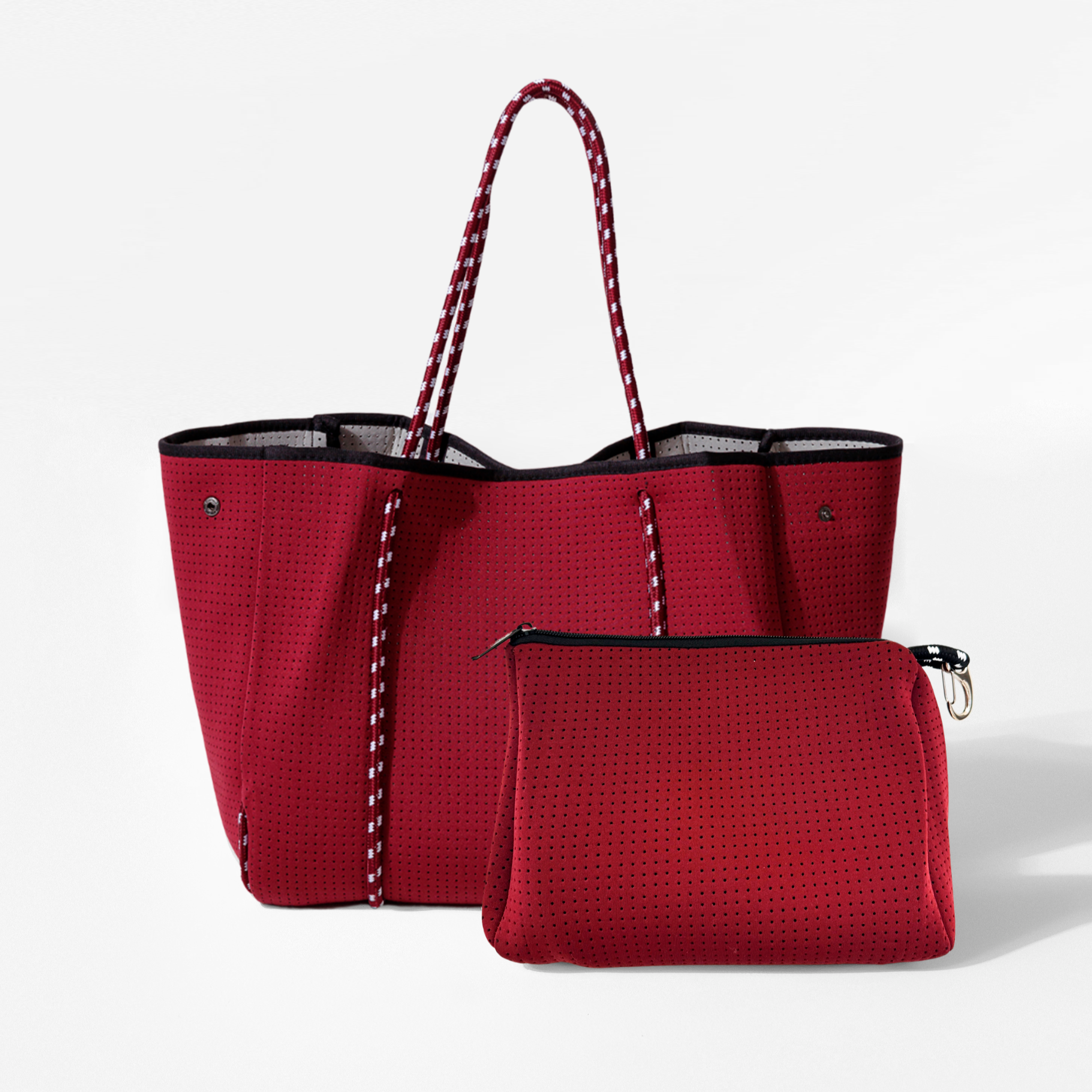BURGUNDY BASIC SET - EVERYDAY TOTE AND POUCH