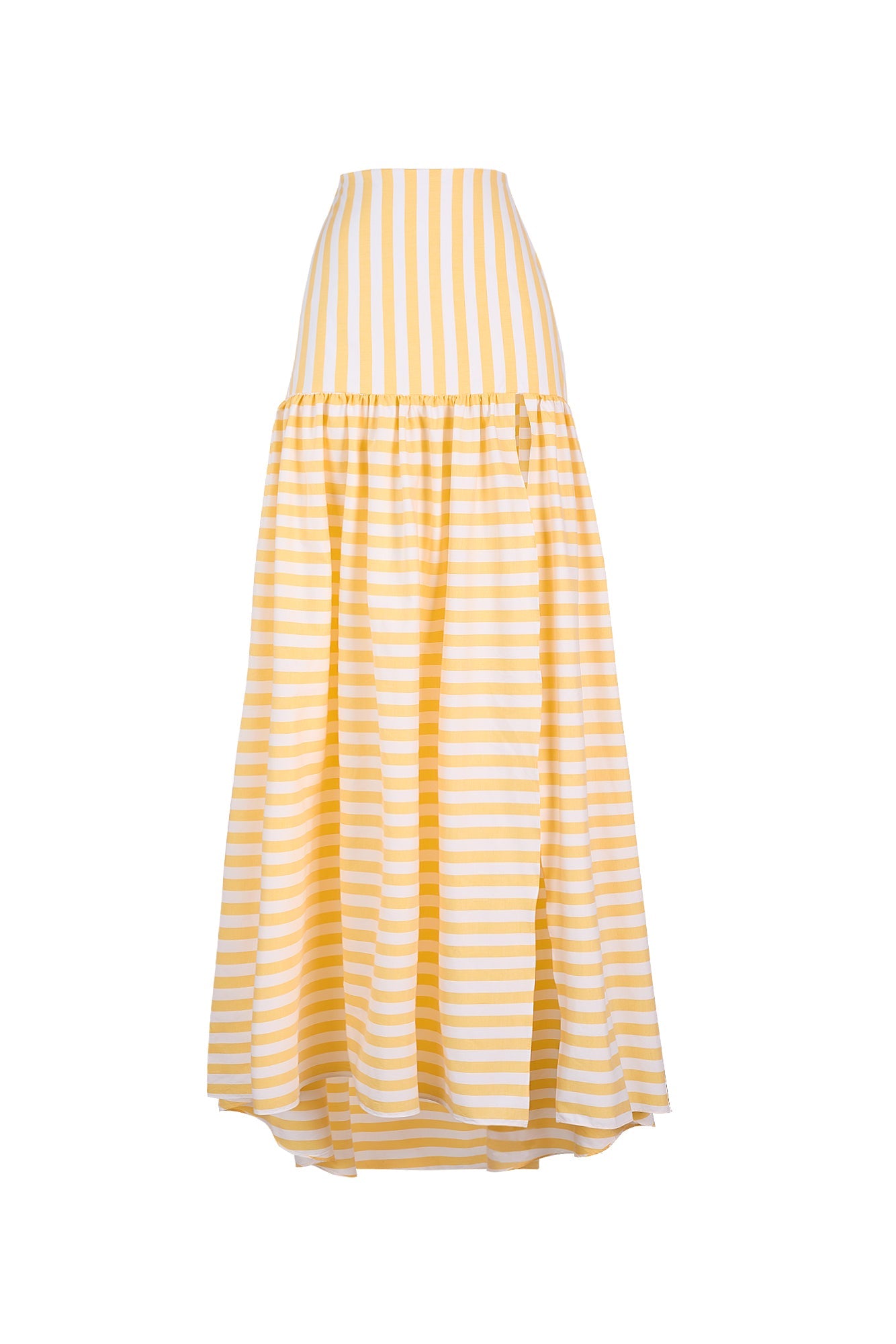 TOLEDO SKIRT IN YELLOW STRIPES