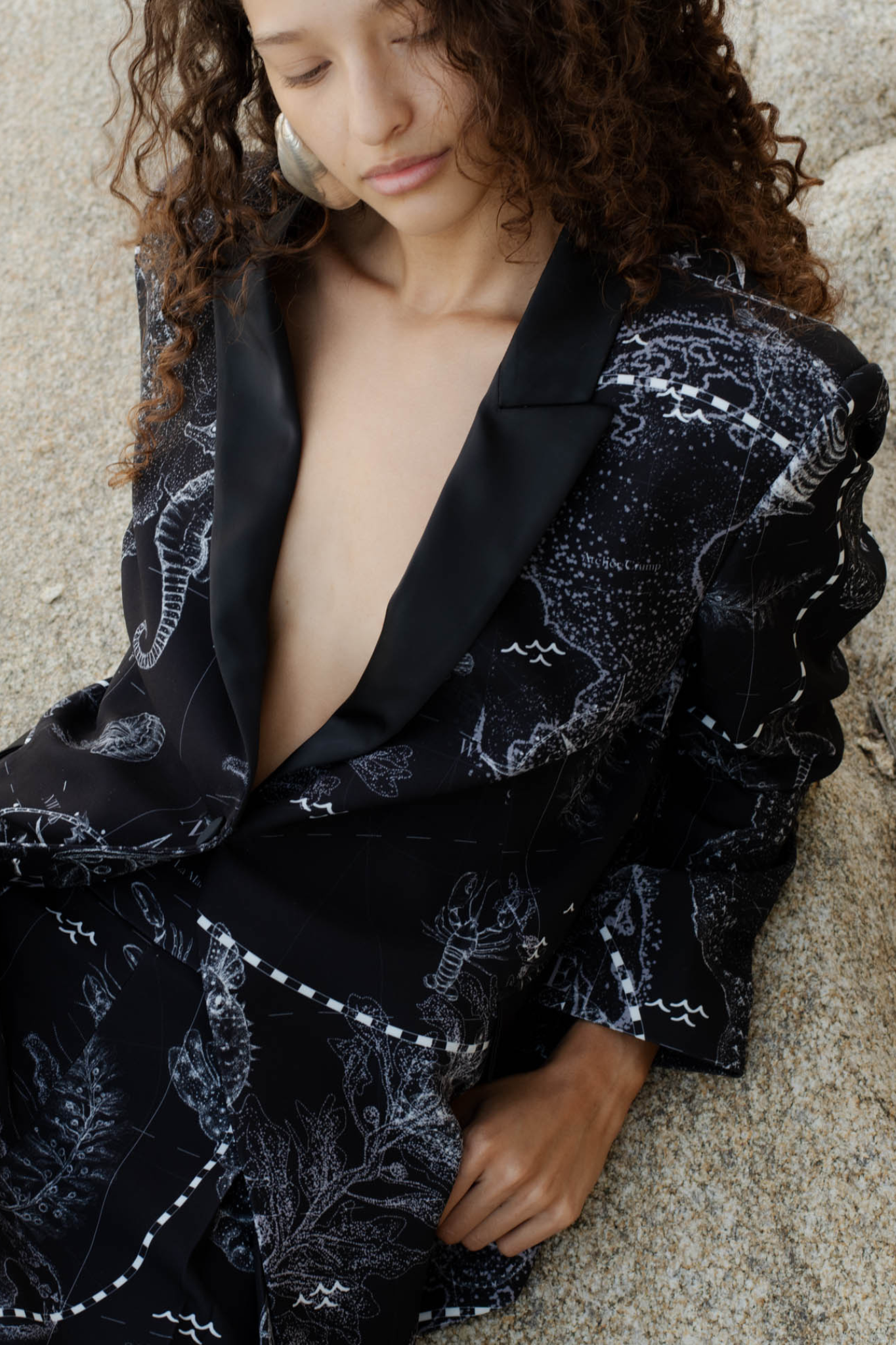 Nomadas Del Viento Black Blazer