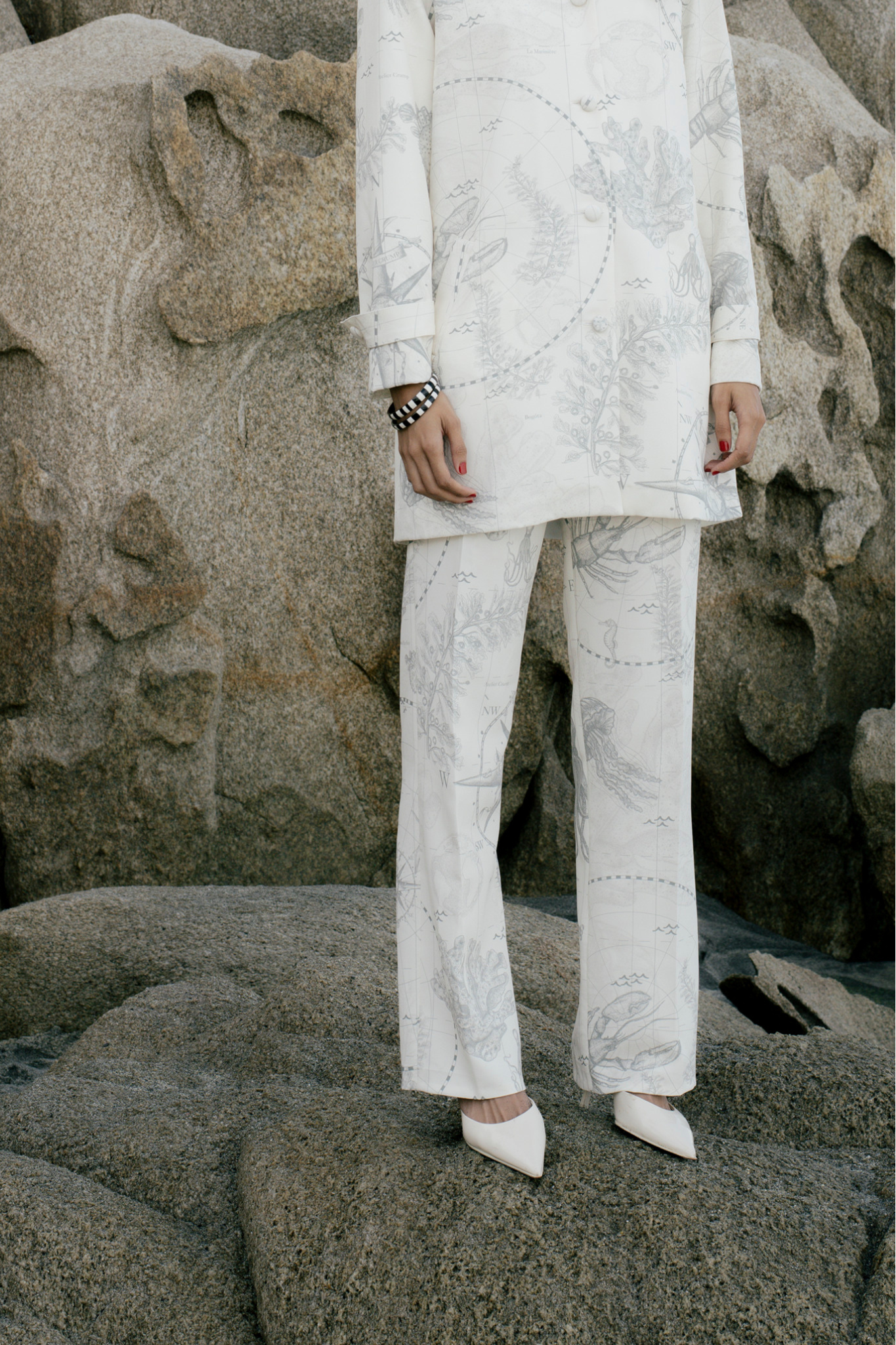 Nomadas Del Viento Ivory Trousers