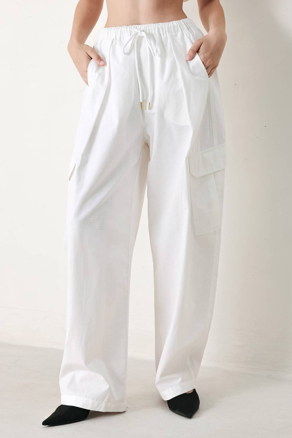 Cotton Balloon Cargo Pants