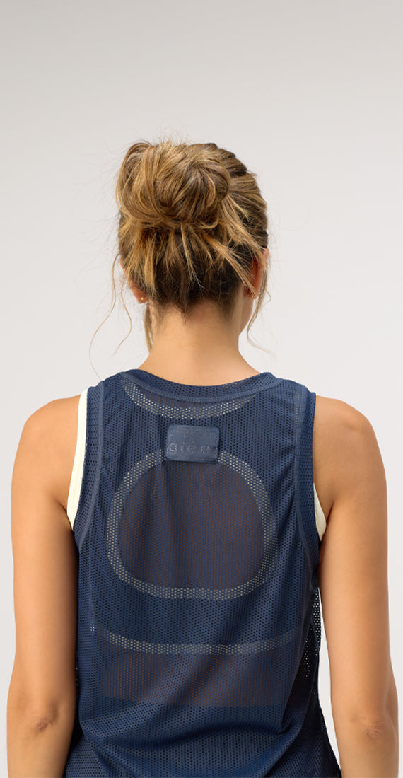 MIDNIGHT BOXING MESH TANK