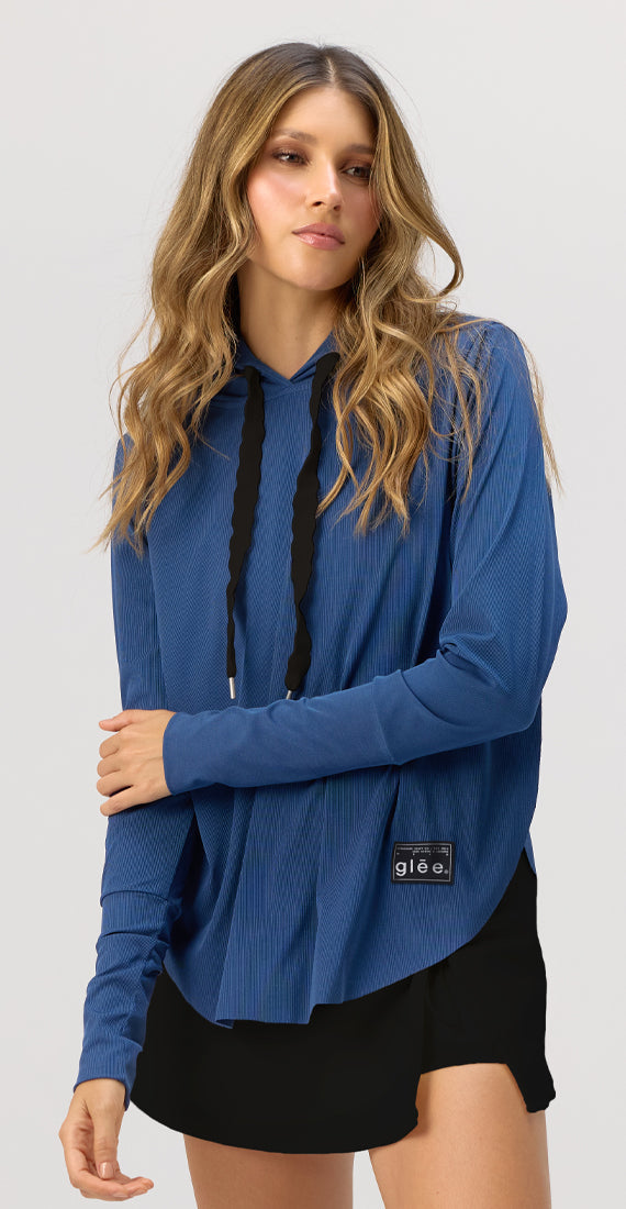 INDIGO MOON MESH HOODIE