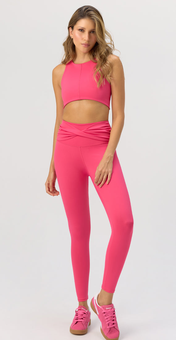 RASPBERRY VELVET LEGGINGS