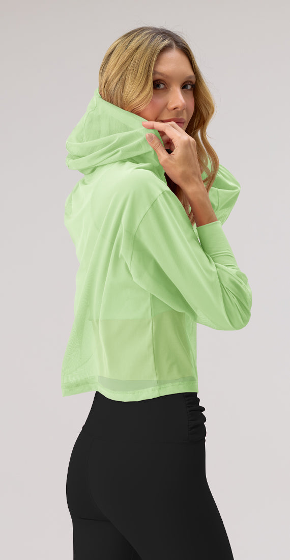 CITRUS SORBET HOODIE MESH