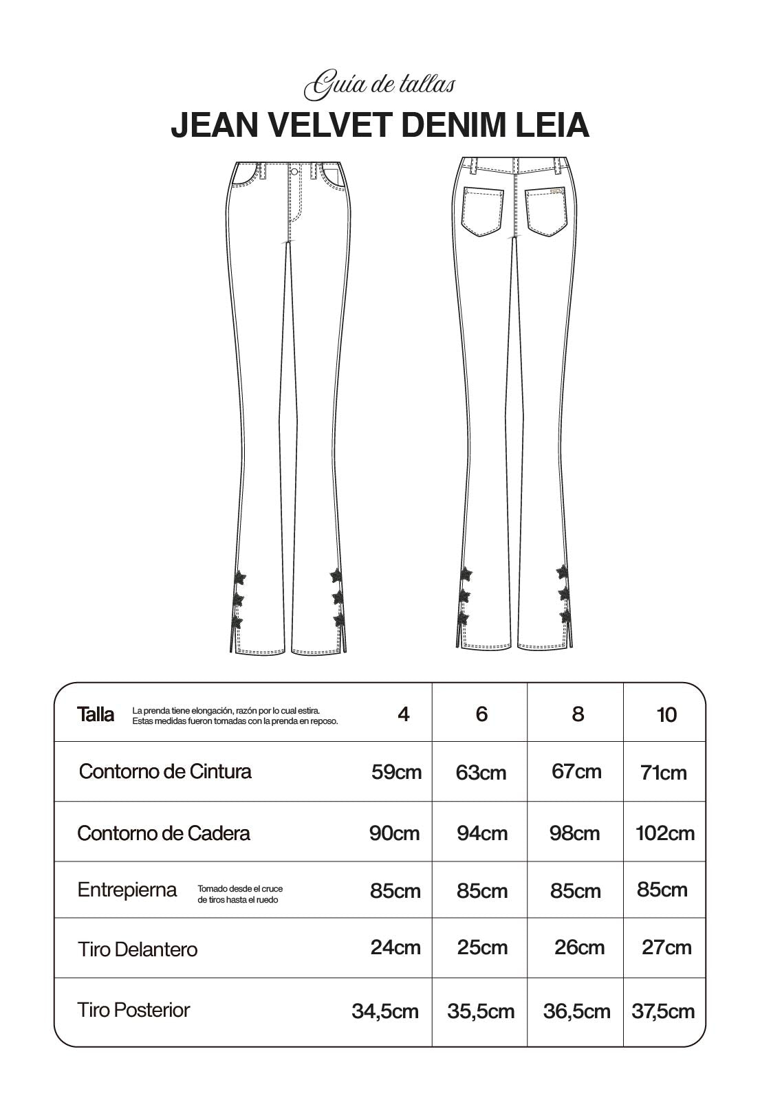Jean Velvet Denim Leia