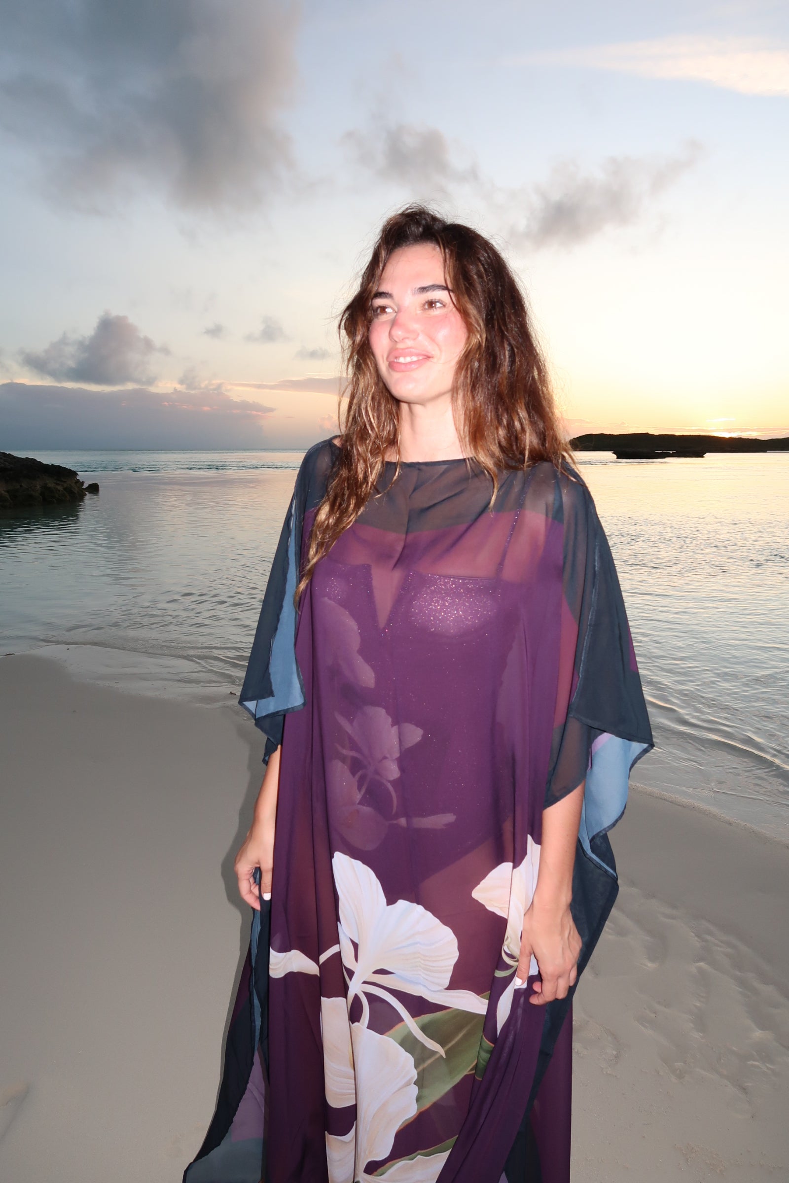 Magenta Blossom Kimono