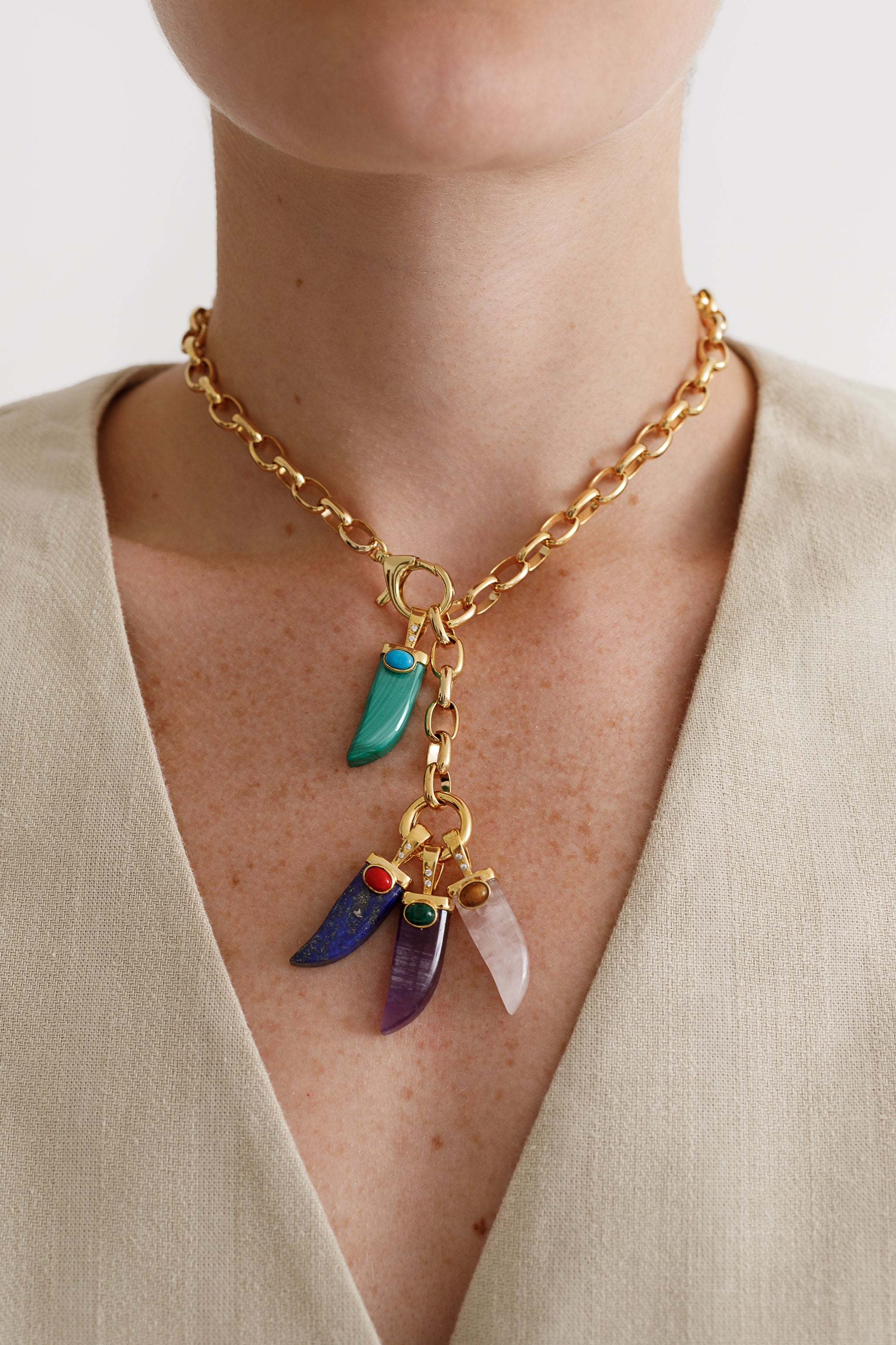 Multi Charm Golden Chain