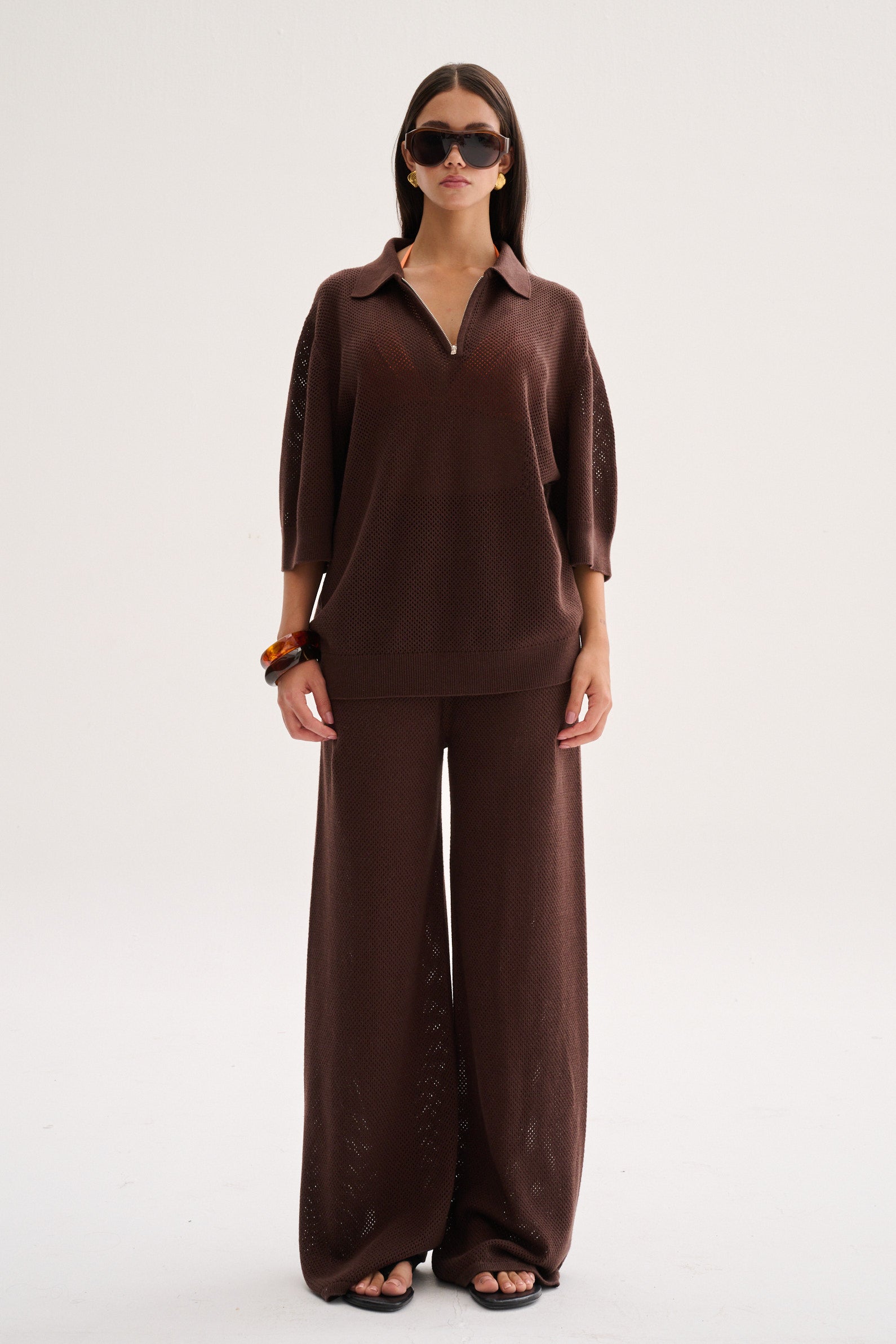 Aurora Top Marron