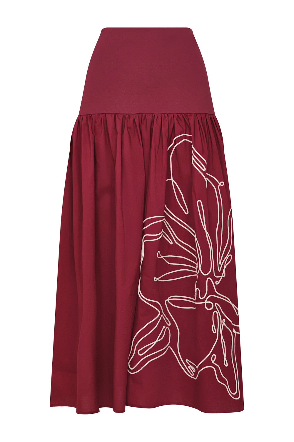 Playa Dorada Skirt Burgundy
