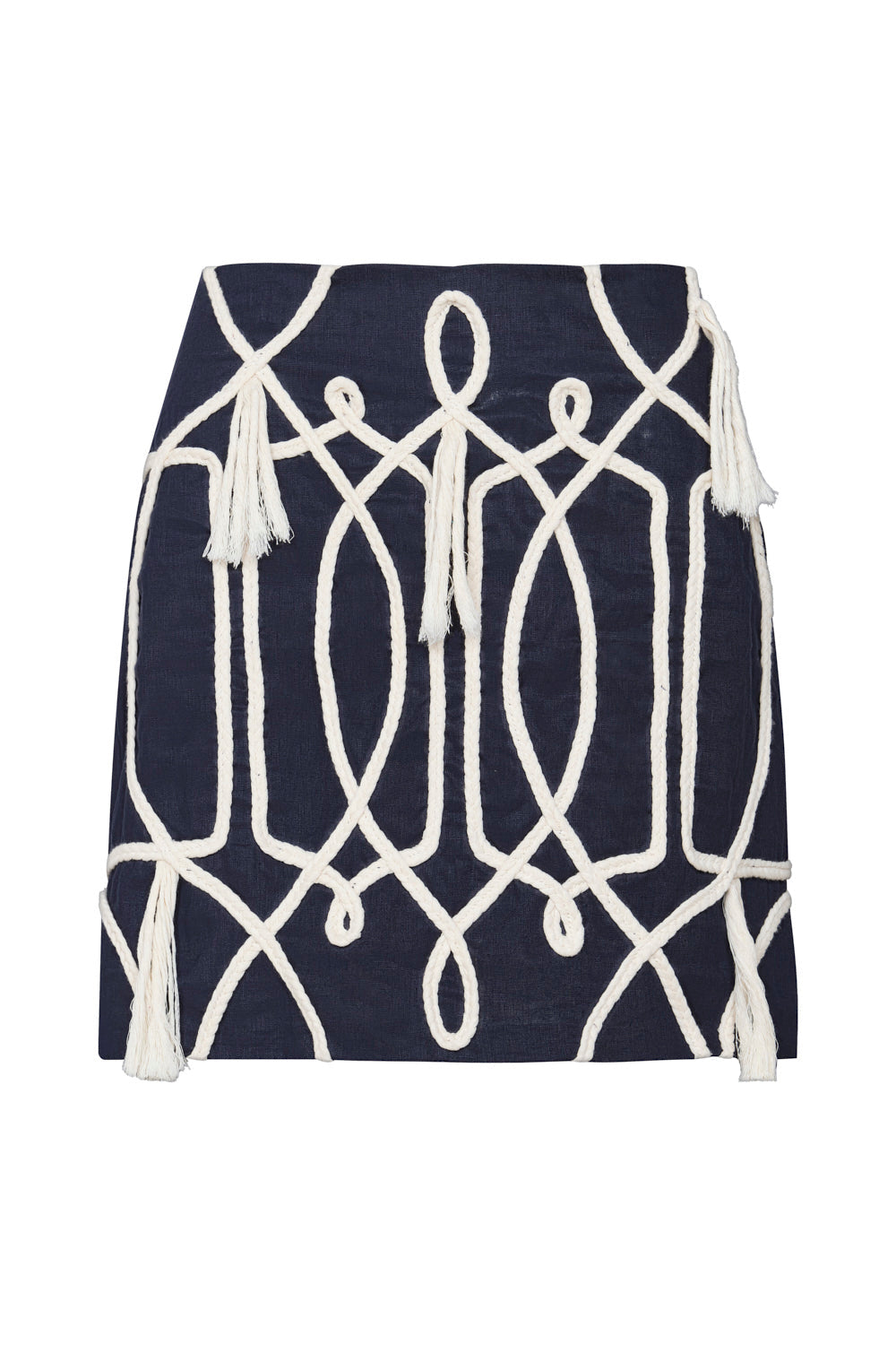 Desert Garden Skirt Navy Blue