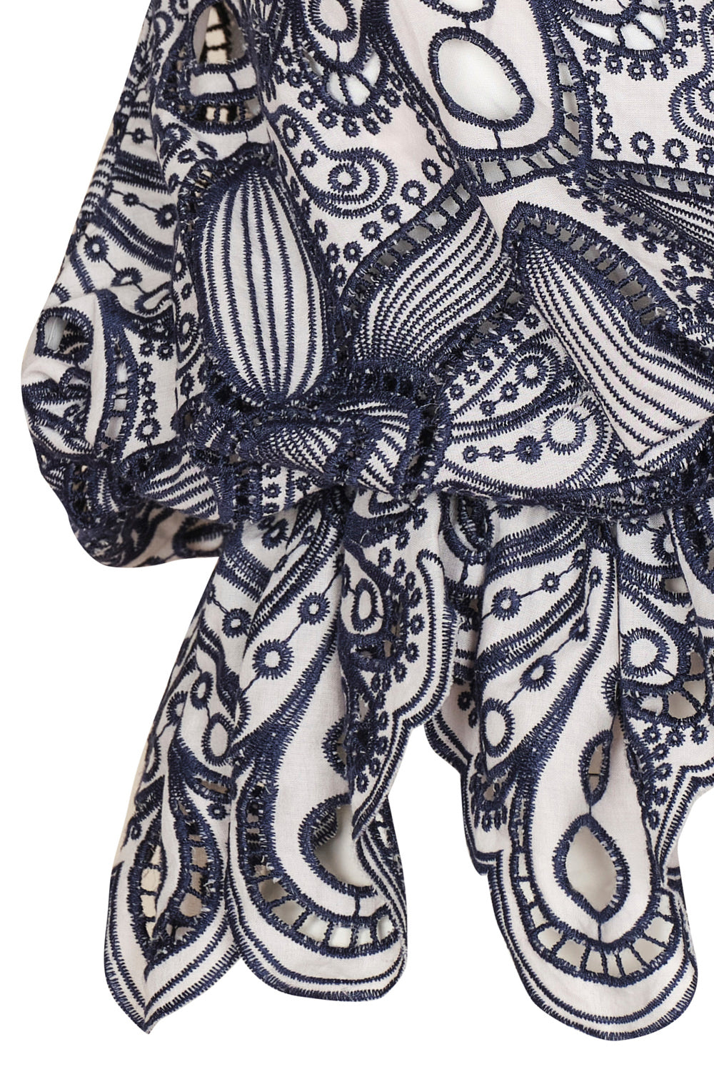 Lunel Crop Top Ivory Navy