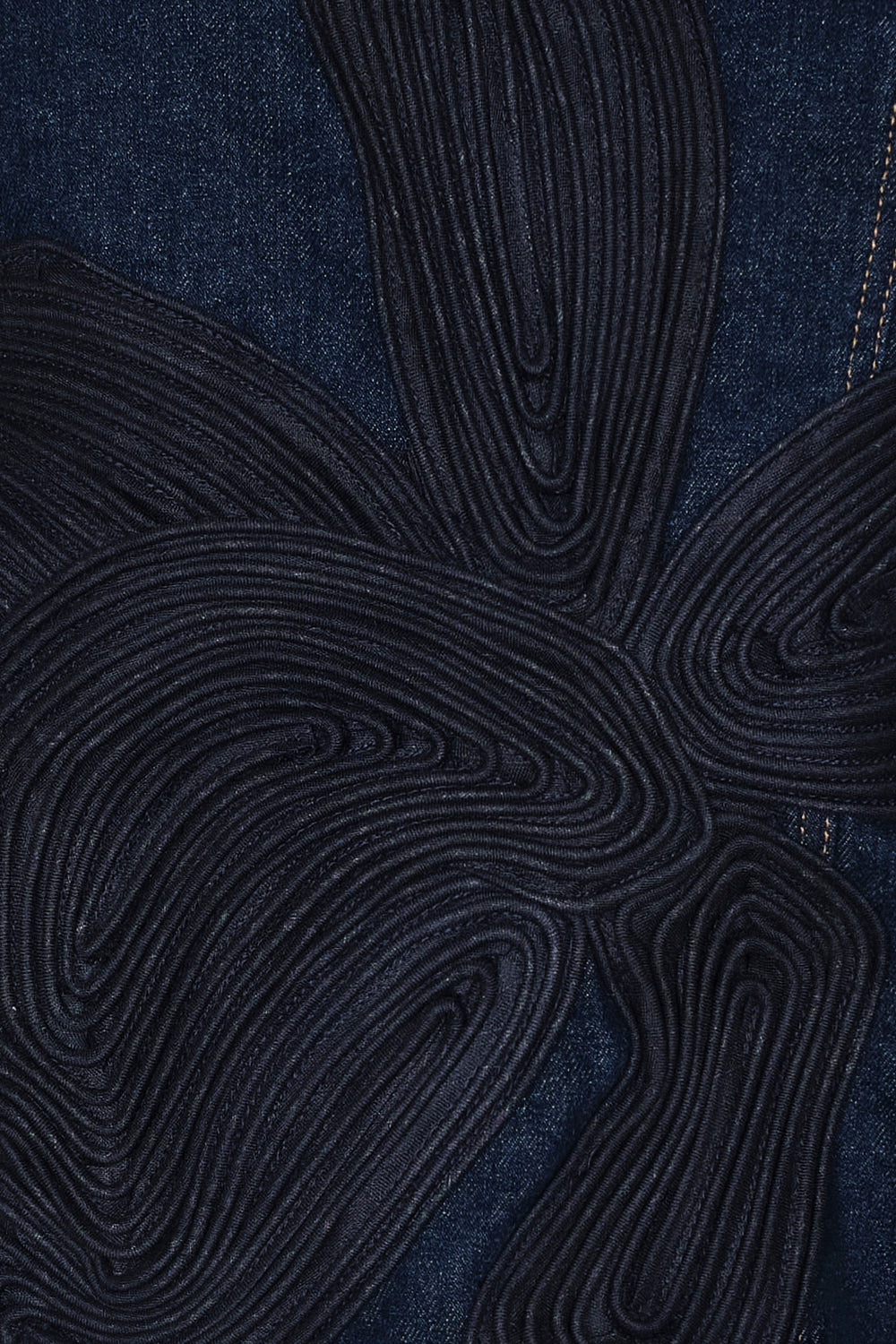 Cattleya Embroidered Jacket Indigo Blue