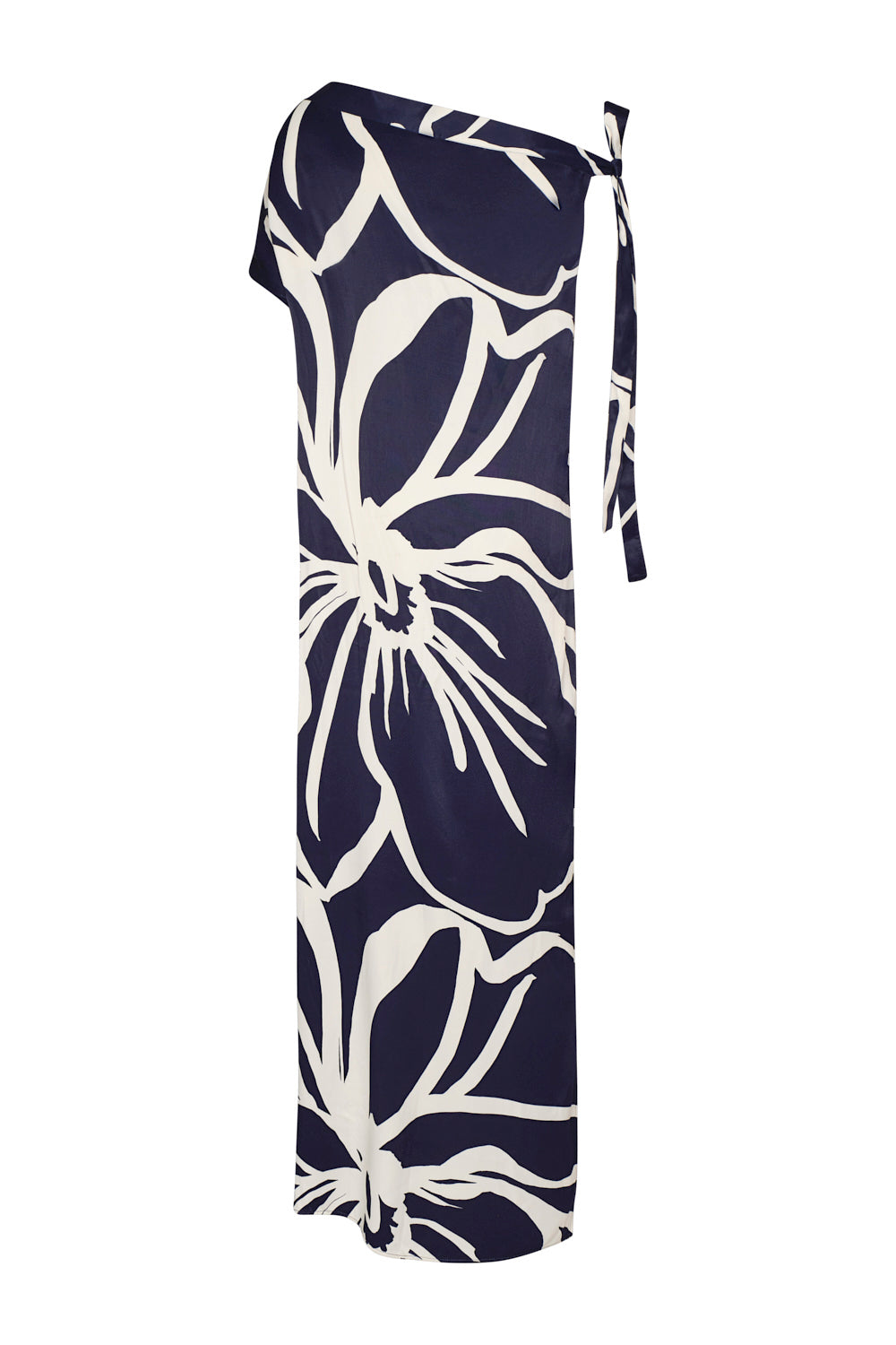 Siena Azul Dress Ivory Navy Blue