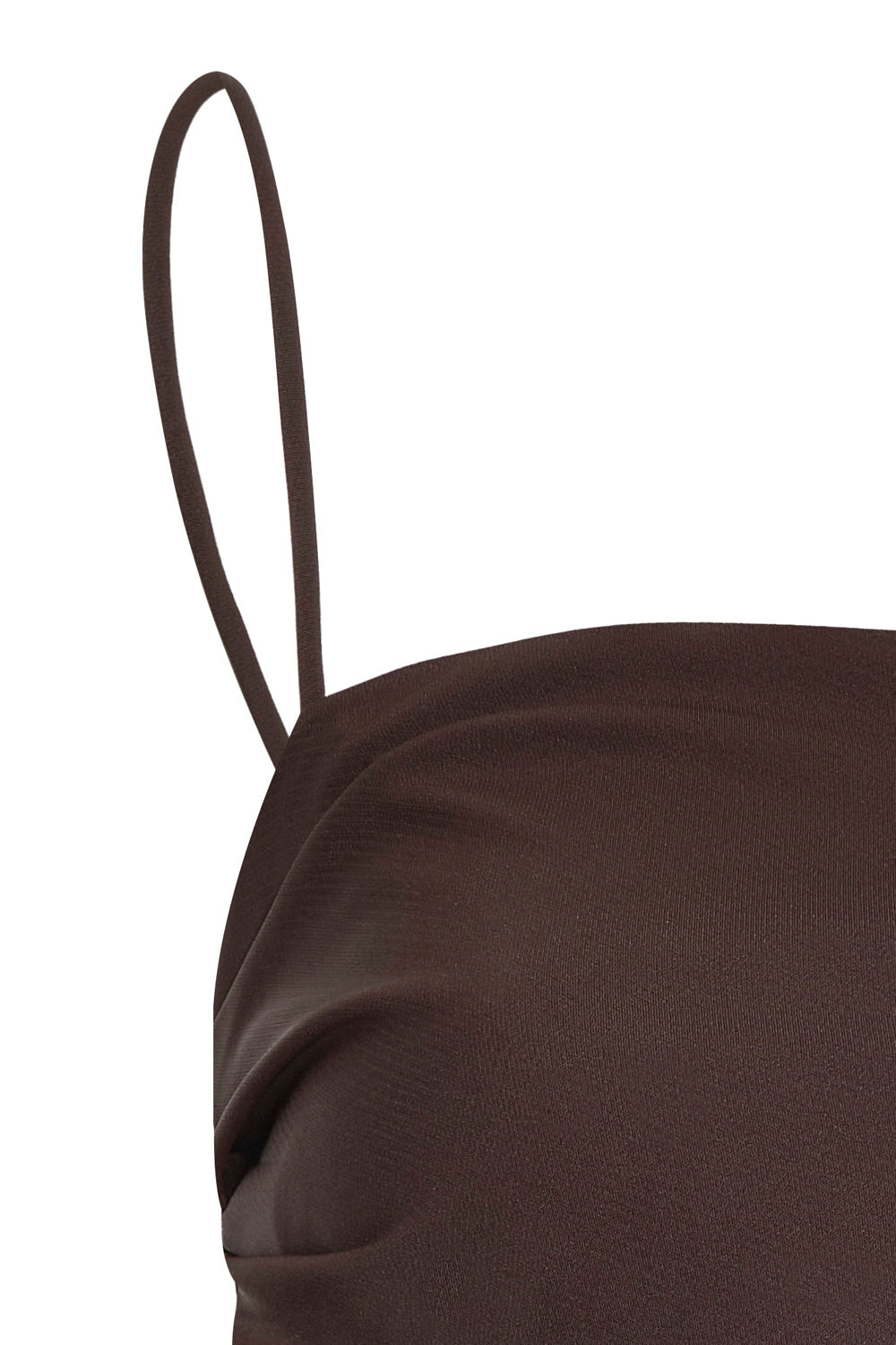 Pearl Crop Top Brown
