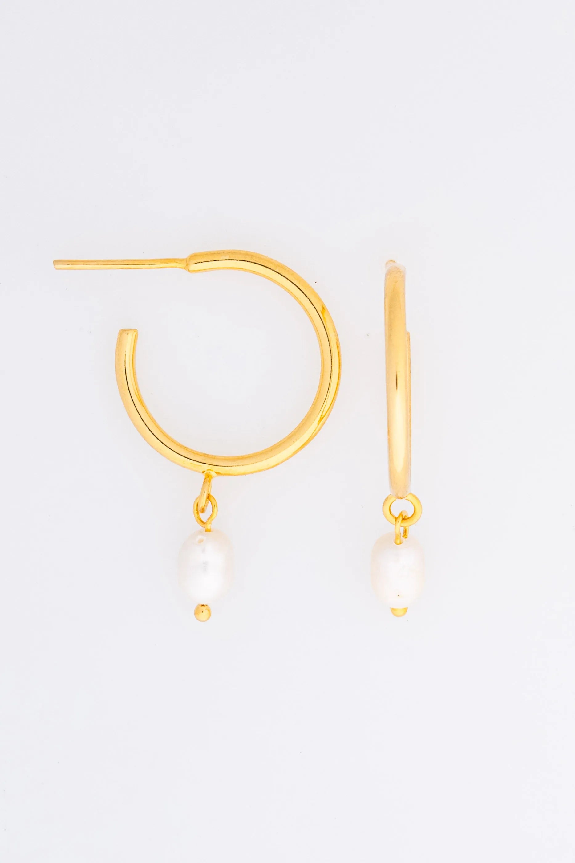 Pure Pearl Hoops