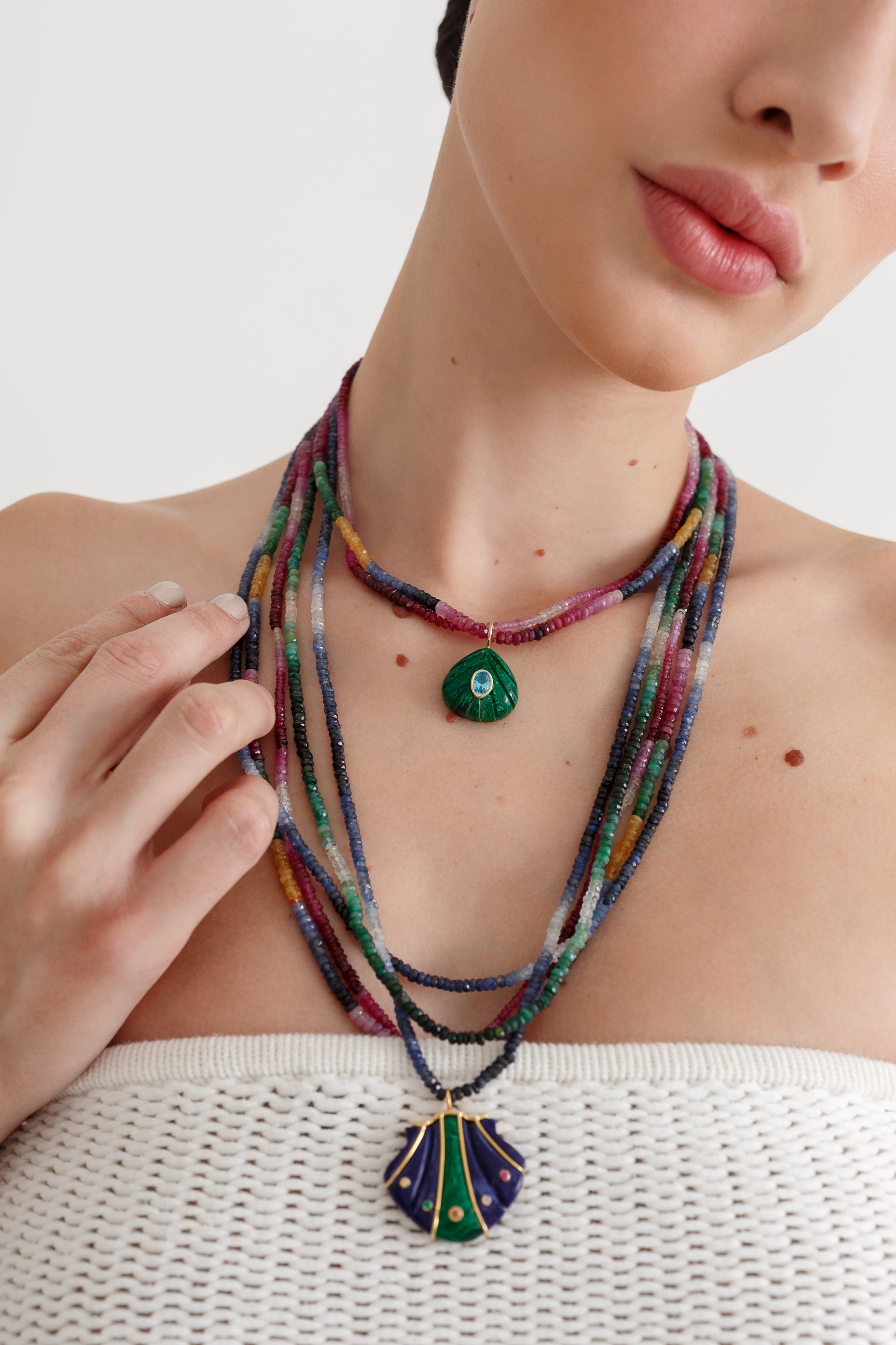 Gemstone Necklace Short