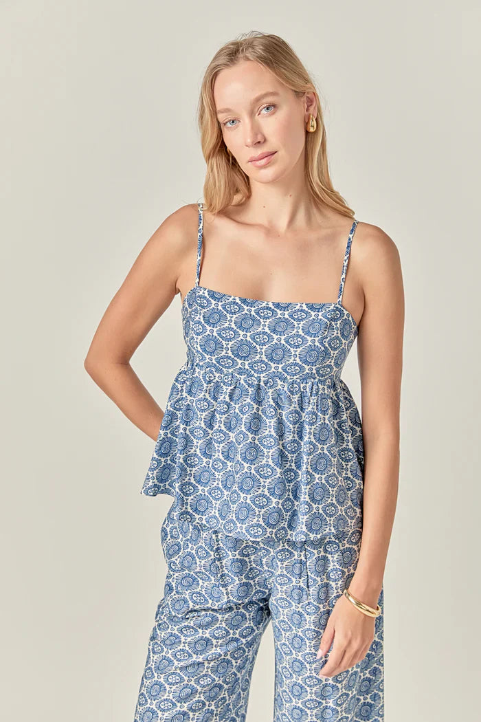 Printed Baby doll Top