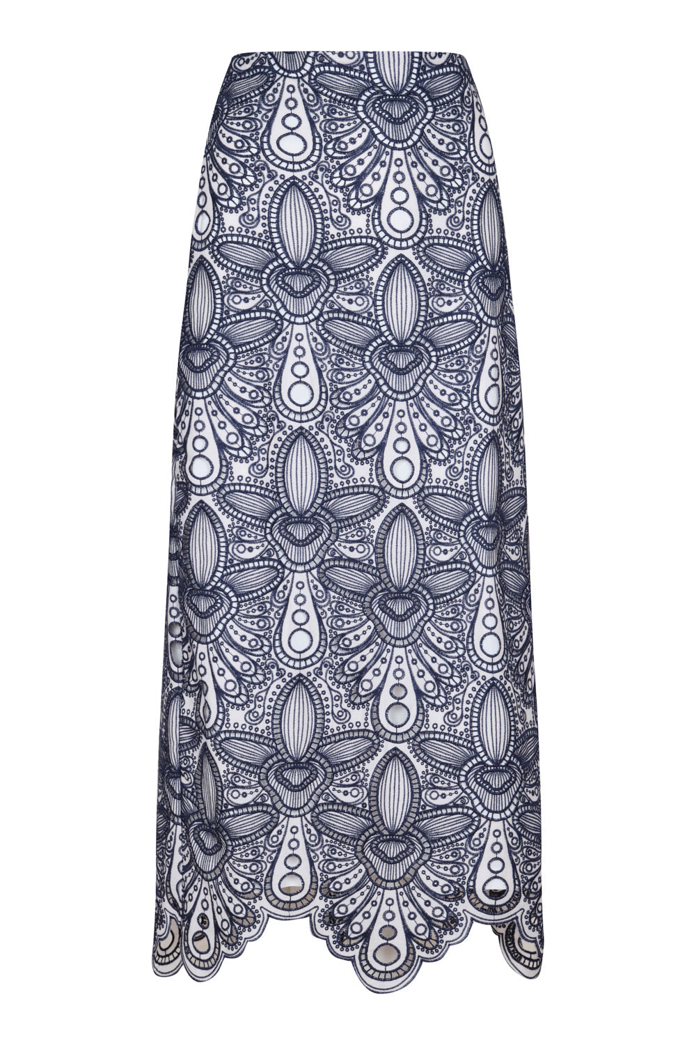 Marsella Skirt Ivory Navy