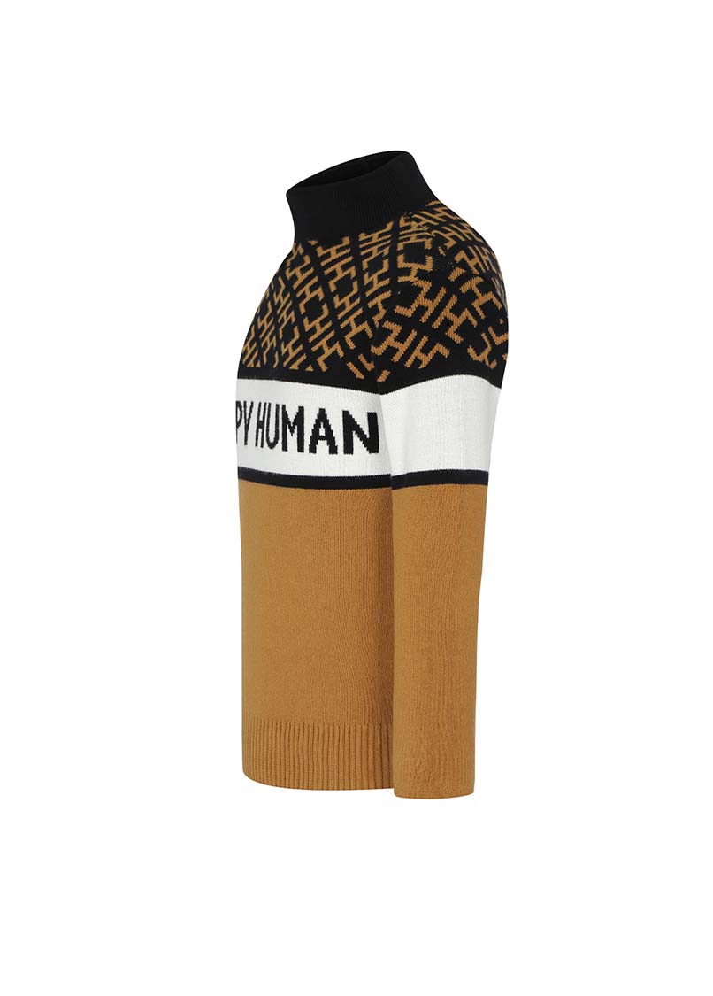 HAPPY HUMAN HC MONOGRAM KIDS SWEATER - BLACK