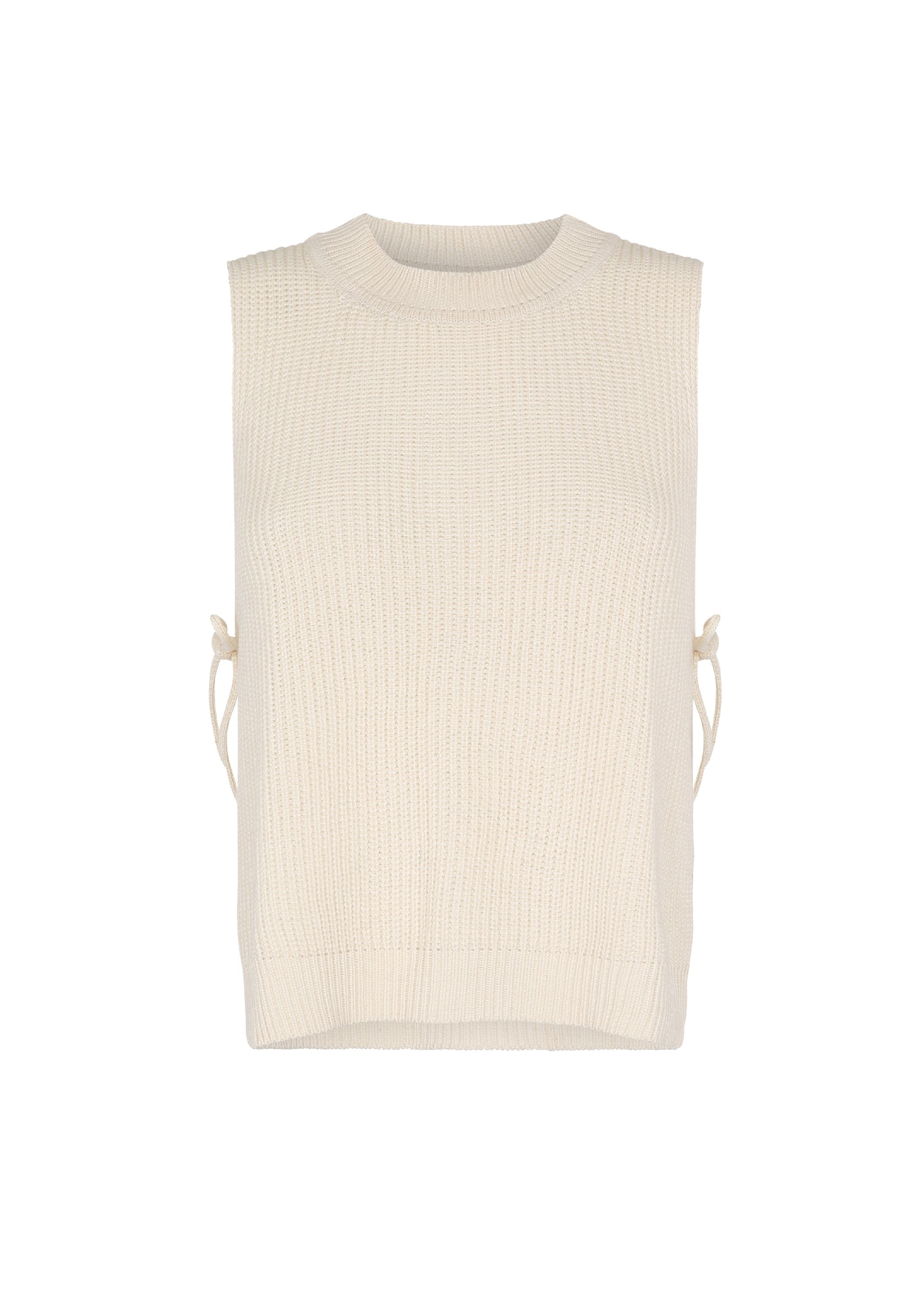 FEDRA SIDE TIE TOP - WHITE