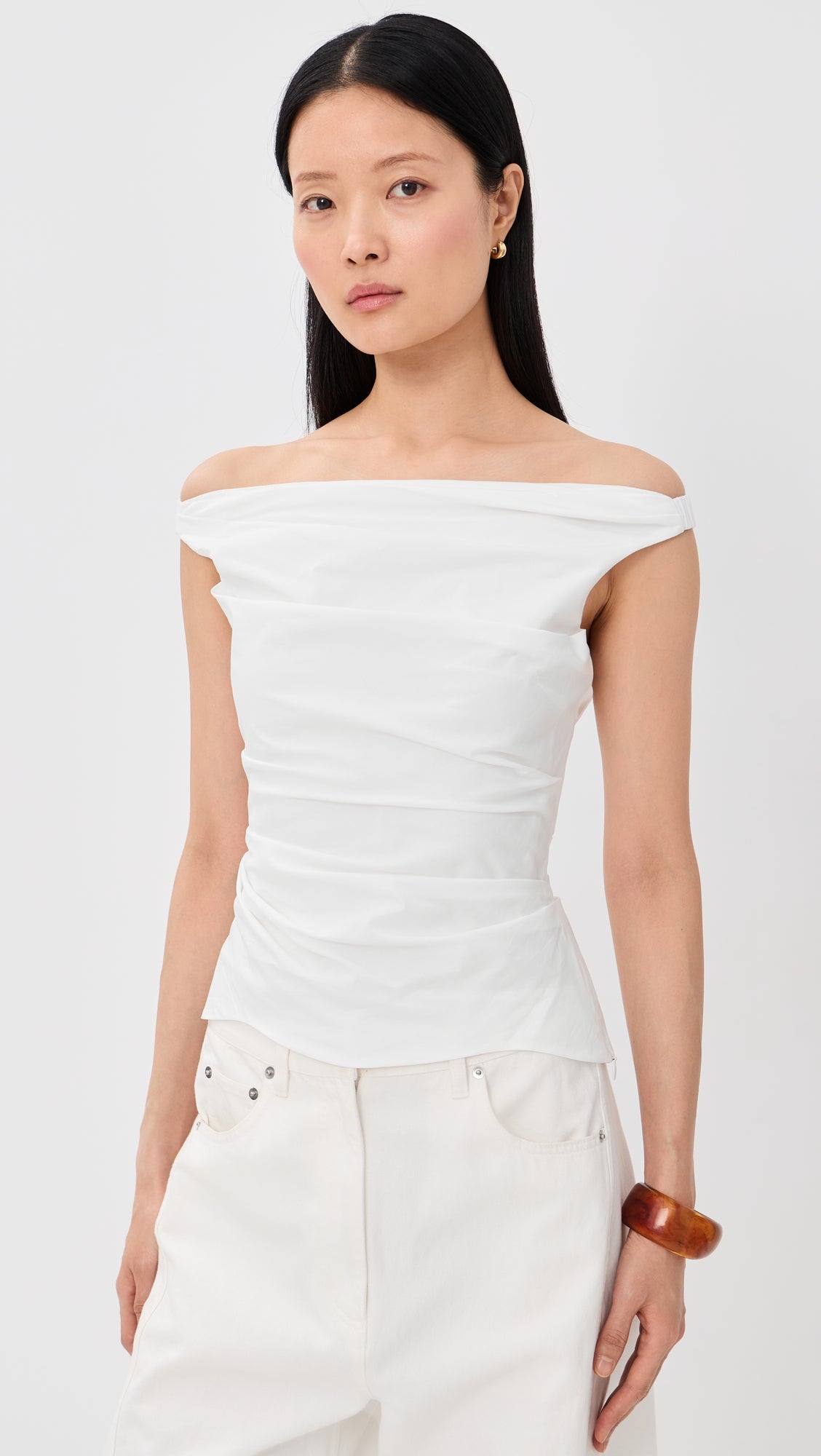 SIMKHAI Maisel Draped Top