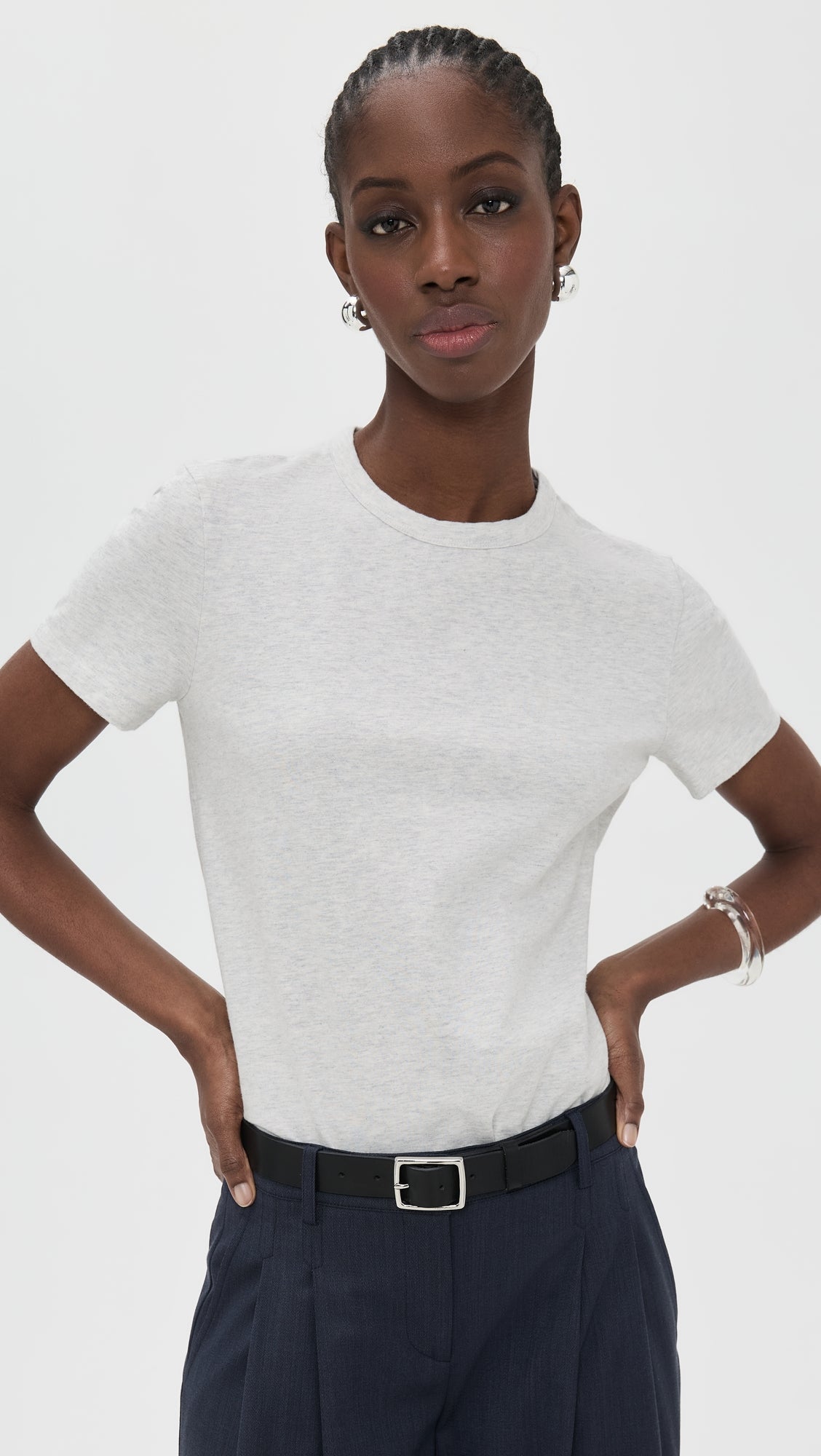 Madewell The Perfect Crewneck Tee in Allday Jersey