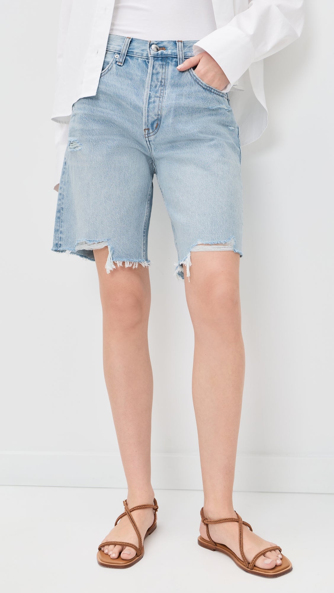 Madewell The Essex Long Baggy Shorts
