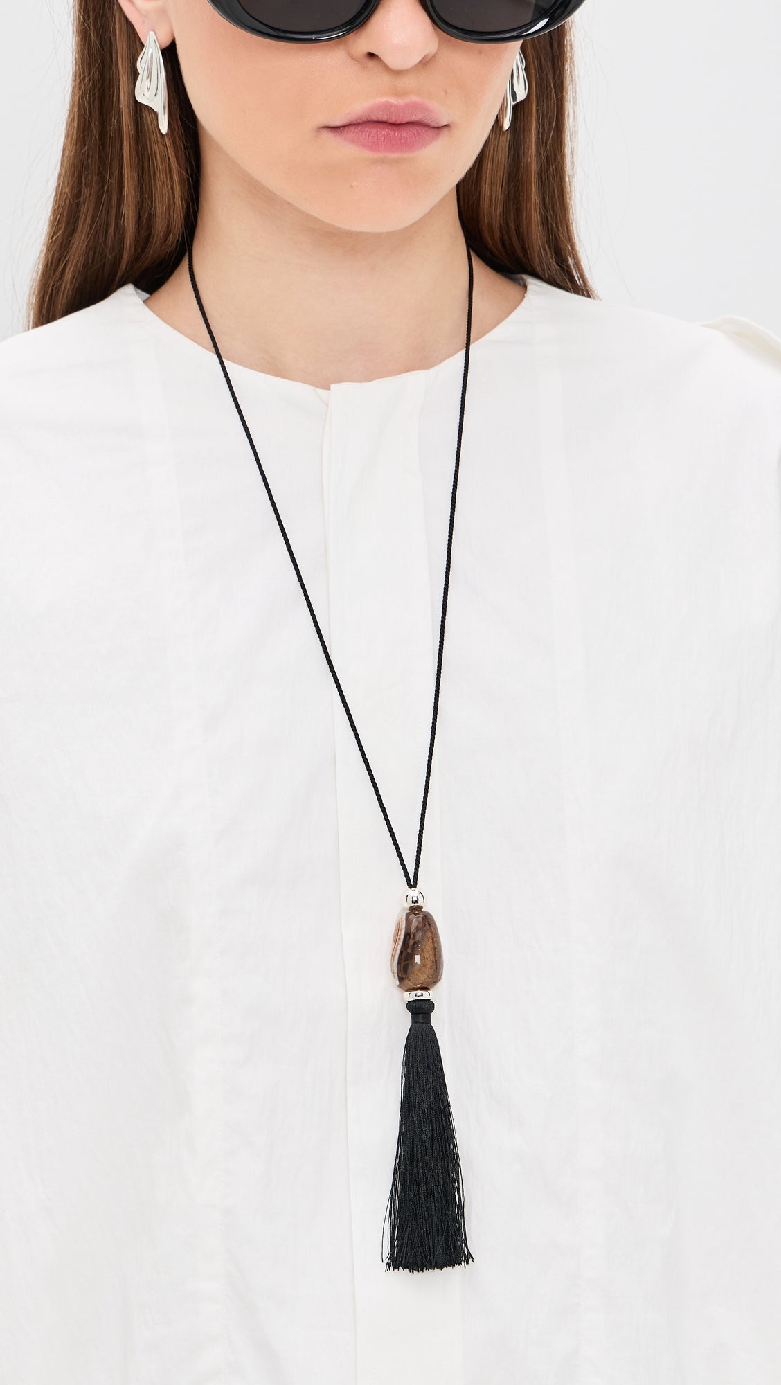 Madewell Semiprecious Tassel Long Necklace