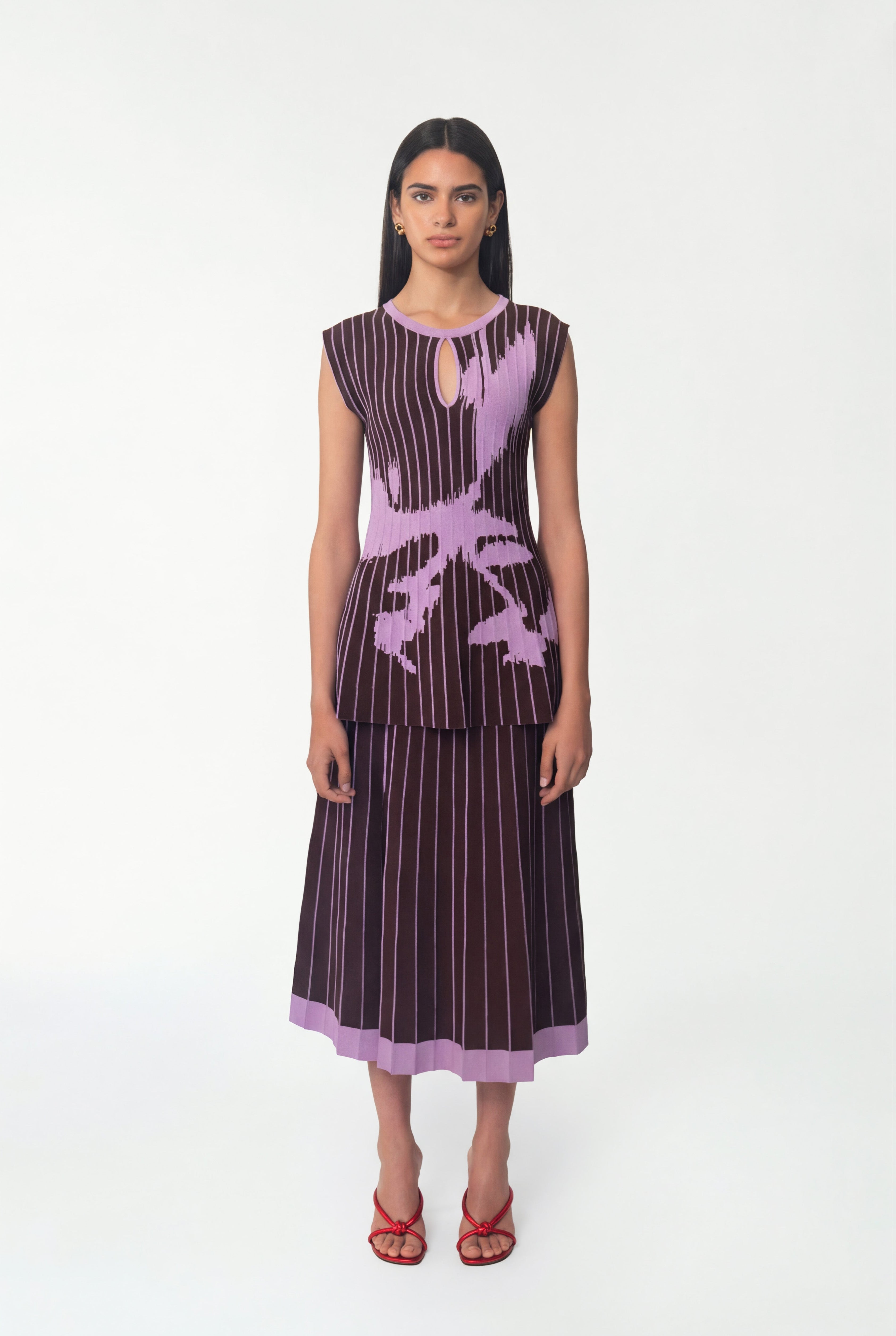 Paraiso Knit Skirt Lilac