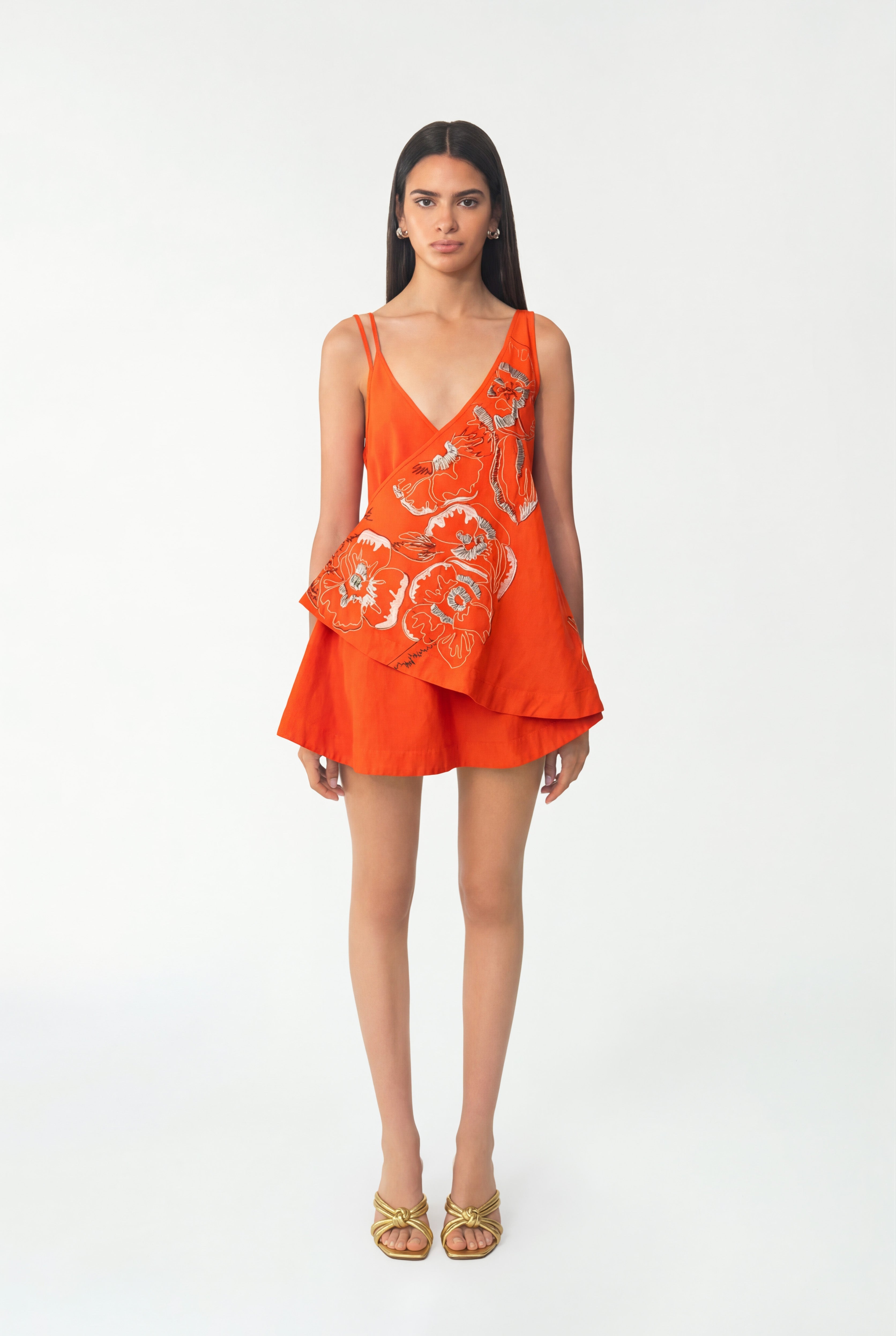 Pelosa Embroidered Mini dress