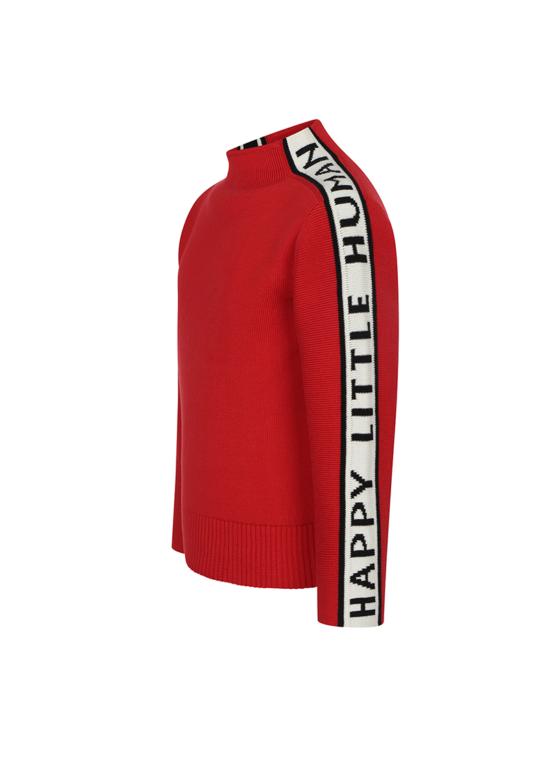 HAPPY LITTLE HUMAN KIDS SWEATER - RED